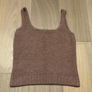 SKIMS Cozy Knit Tank Rose Clay S/M